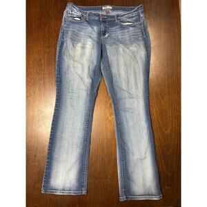 Lei Ashely Low Rise Slim Boot Cut Jeans Women 15 VTG Y2K 2000s Grunge Western